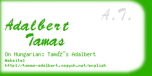 adalbert tamas business card